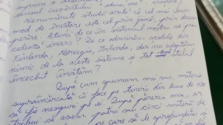 Protestul #foaiagoală continuă. Mesajul DISPERAT al unei eleve olimpice: „De ce ne CHINUIȚI? Nu îmi este teamă să mă OPUN sistemului