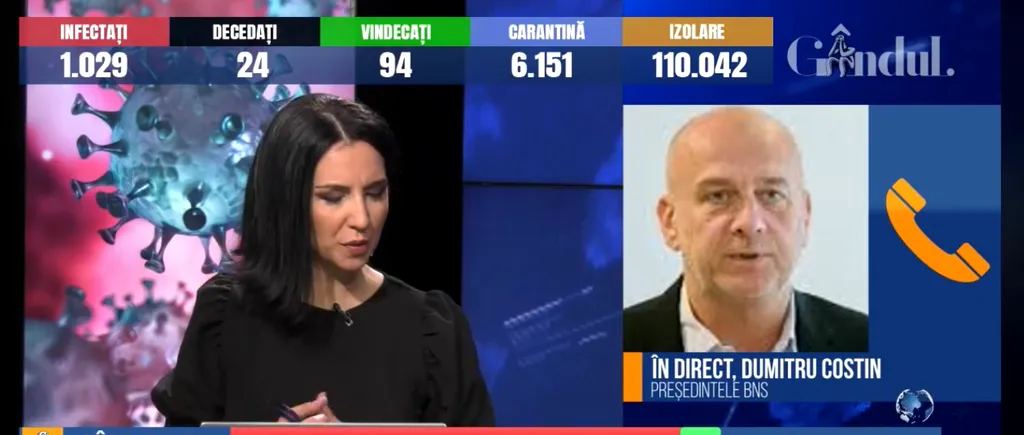 GÂNDUL LIVE. Dumitru Costin, lider BNS: Unii agenți economici care, cu obrăznicire și nesimțire, au trimis oameni acasă într-o stare de incertitudine se vor înghesui să ia bani de la bugetul public