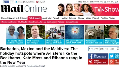 Barbados, Mexic sau Insulele Maldive. Unde și-au petrecut Revelionul Kate Moss, Rihanna sau familia Beckham 