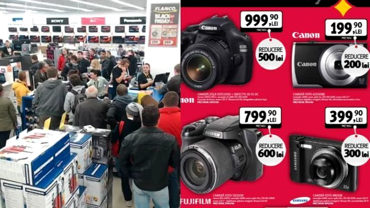 BLACK FRIDAY 2013. Ce oferte au mai rămas la EMAG, EVOMAG, ALTEX, DOMO, FLANCO, KOYOS și MOBEXPERT. ÎMBULZEALĂ în magazinele din București