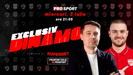 EXCLUSIV DINAMO, miercuri, de la ora 21. Andrei Bendeac, membru în departamentul de scouting, este invitatul ediției