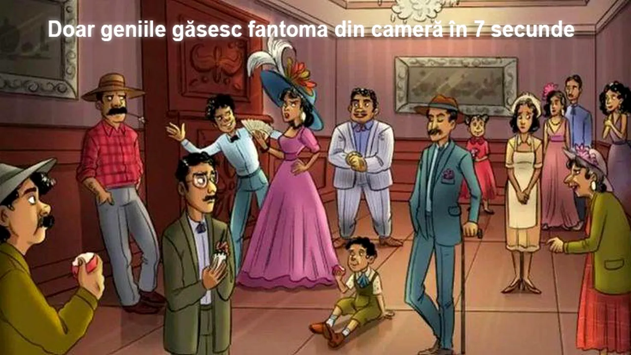 TEST IQ | Doar geniile găsesc fantoma din cameră în 7 secunde