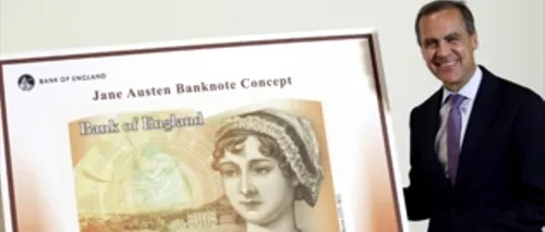 Scriitoarea Jane Austen îl înlocuiește pe Darwin pe bancnotele de 10 lire sterline