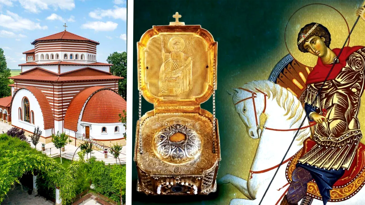 Pelerinaj istoric, pentru prima dată în România. Capul Sfântului Mare Mucenic Gheorghe va fi adus de la Muntele Athos la Mănăstirea Pantocrator din Drăgănești-Vlașca