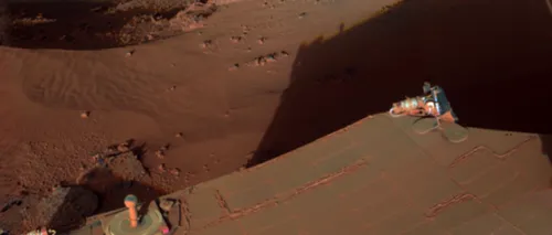 Fotografia unui crater de pe Marte, difuzată în premieră de NASA