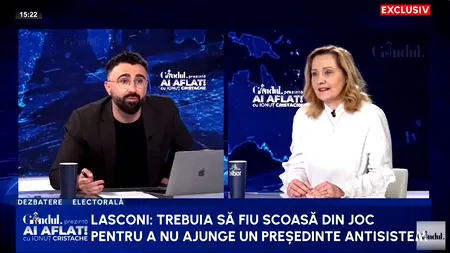 Elena Lasconi spune că a fost contactată de „emisarii sistemului” în 2024: „Discuțiile vizau lucruri care țin de atribuțiile președintelui, funcții”