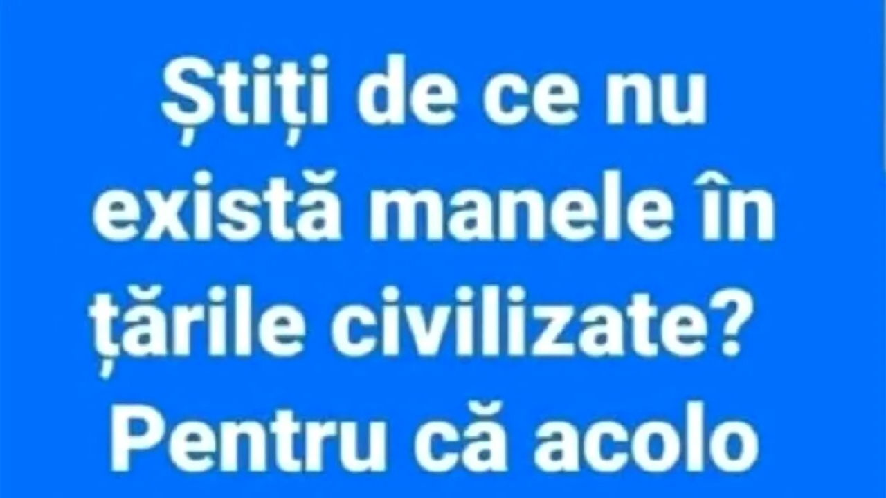 Bancul de duminică | De ce nu există manele în țările civilizate?