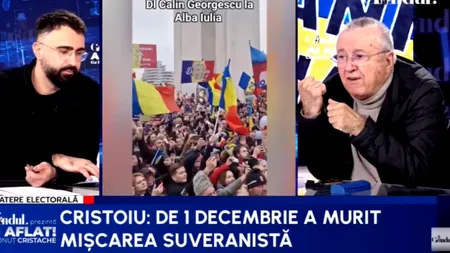 Cristoiu, dezamăgit de Opoziție: De 1 Decembrie a murit Mișcarea Suveranistă/Tot ce au făcut Georgescu-AUR-Șoșoacă fost compromițător