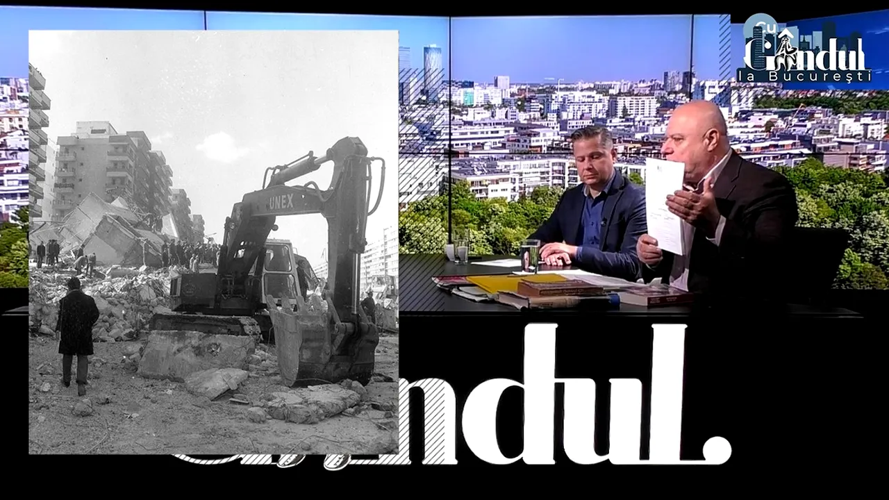 Marius Marinescu, fost senator, despre eventualitatea unui cutremur puternic: „În momentul în care pică un bloc, planșeele de beton cad unul peste altul” | VIDEO EXCLUSIV, „Cu Gândul la București”