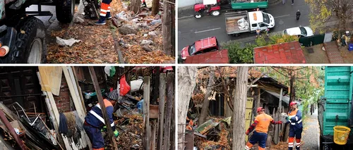 IMAGINI SINISTRE: Peste 20 de tone de gunoi, scoase dintr-o casă din Sectorul 2 / Primar: „Costurile aferente igienizării, imputate proprietarilor”