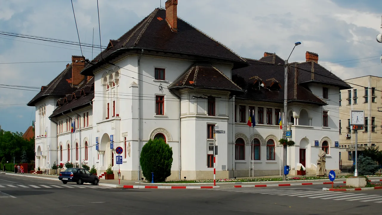 Cum arată cel mai scump brad din România. Primăria Târgu-Jiu a plătit pe el peste 100.000 de euro 