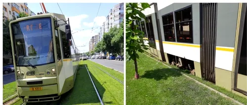 Un tramvai de pe linia 32 din București a sărit de pe șine | UPDATE: A fost reluată circulația