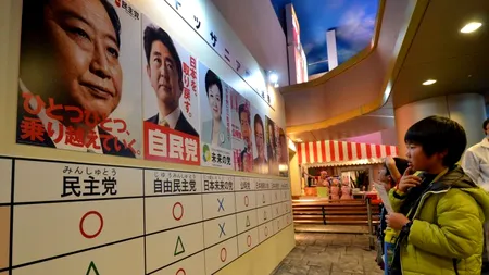 EXIT POLL ALEGERI JAPONIA. Conservatorii au obținut majoritatea absolută