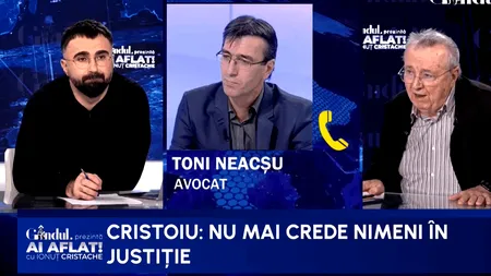 Pariul lui Cristoiu cu privire la deznodământul războiului din justiție. „În ianuarie nu va mai fi nimic, între timp uită”