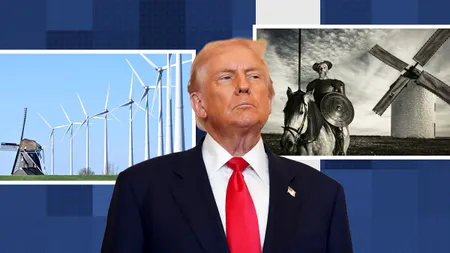 Donald Trump le-a pus gând rău eolienelor. Vrea să scape de energia verde despre care consideră că „este o înșelătorie”
