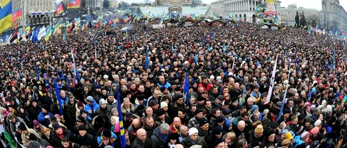 70.000 de manifestanți ai opoziției s-au adunat în centrul Kievului 