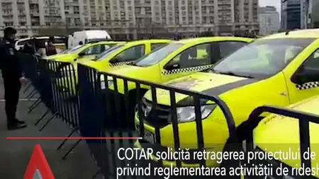 COTAR susține că proiectul privind ridesharing e ilegal: Statul pierde șase milioane de euro pe lună din taxe neîncasate