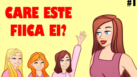 Test de inteligență cu 10 quiz-uri virale | Primul: Care dintre cele 3 fete e fiica femeii din imagine?