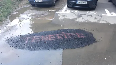 Strigăt de disperare: Petic de asfalt botezat „Tenerife