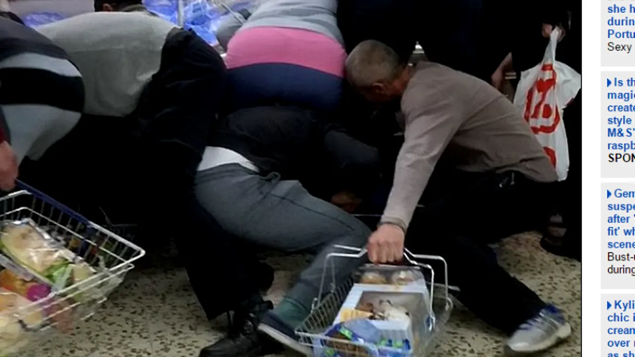 Imagini incredibile într-un supermarket din Marea Britanie. 