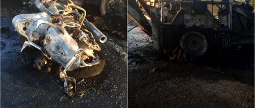 Accident grav în Constanța: Două persoane au murit după ce o motocicletă s-a ciocnit cu un buldoexcavator