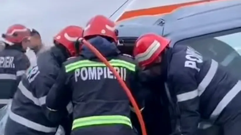Accident grav pe E85, județul Buzău: Cel puțin o victimă încarcerată și mai mulți răniți - VIDEO 