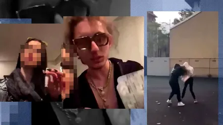 VIDEO | Rebeca, prietena drogatului criminal Vlad Pascu, s-a încăierat cu o rivală în curtea liceului. Un chiștoc a aprins un conflict înghețat