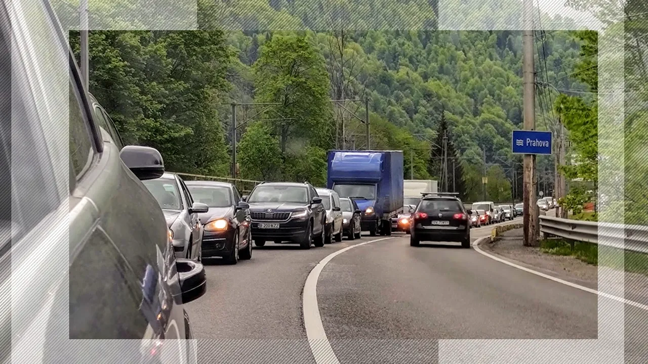 Trafic intens pe Valea Prahovei, Valea Oltului și Autostrada A1