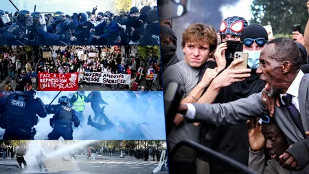 Protestele violente ale elevilor continuă în Franța. Poliția a folosit gaze lacrimogene, iar un primar a devenit „scut” pentru manifestanți