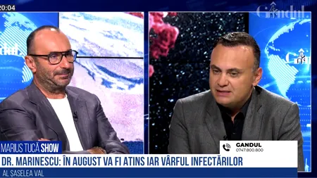VIDEO | Dr. Adrian Marinescu, despre noul val de infectări cu COVID-19: „În august se va atinge iarăși un vârf și, pe urmă, va fi o curbă descendentă. Simptomele au o intensitate mai redusă”