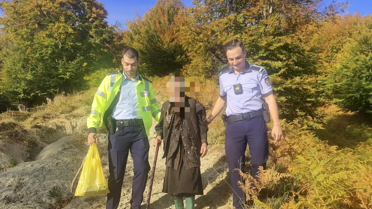 O bătrână care se rătăcise într-o pădure, salvată de polițiști cu ajutorul unui angajat al unui call center. Cum s-a întâmplat totul