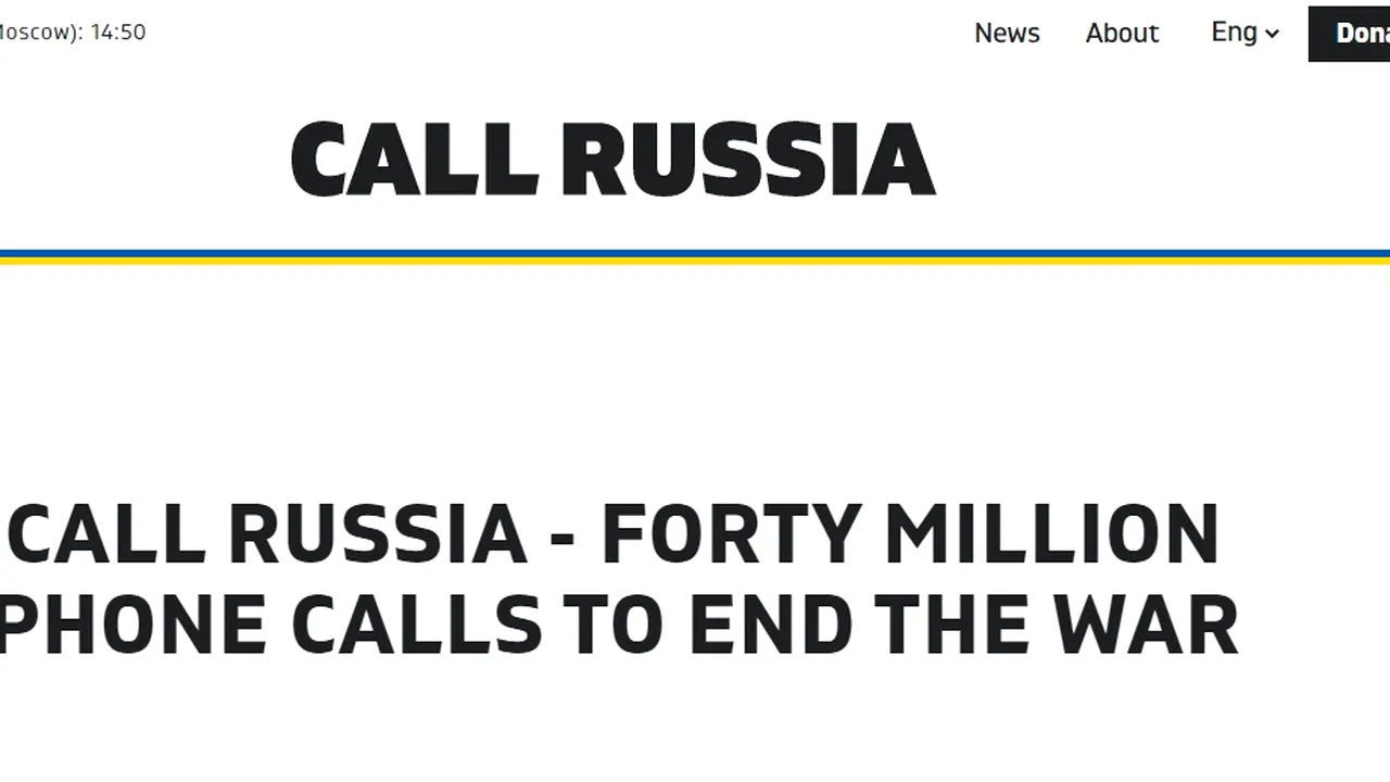 „Un telefon nu poate pune capăt războiului, dar milioane ar putea.” Peste 136.000 de oameni din 116 țări au sunat ruși obișnuiți pentru a-i convinge să îl oprească pe Vladimir Putin