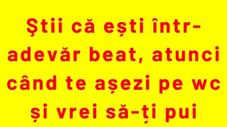 Bancul de duminică | Când ești beat cu adevărat