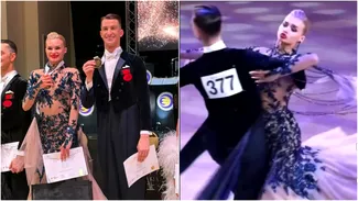 România, pe culmile dansului sportiv mondial. Cuplul de dansatori care a cucerit cea mai înaltă distincție la o competiție internațională