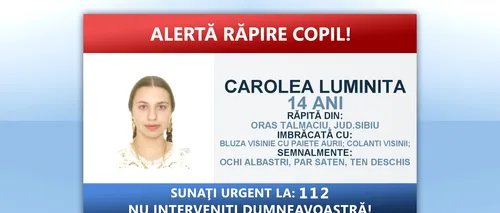 O adolescentă din Sibiu ar fi fost răpită din casă în mijlocul nopții. Patru indivizi mascați au luat-o cu forța și au obligat-o să se urce într-o mașină / Cum arată unul dintre suspecți