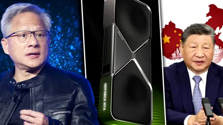 China a interzis o placă video a companiei Nvidia chiar în timpul vizitei lui Jensen Huang