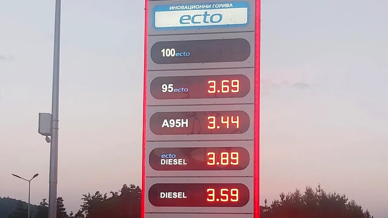 Ireal! Câți lei costă 1 litru de motorină în Bulgaria. Un turist român a făcut poza aceasta într-o benzinărie din Makaza