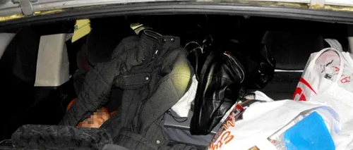 Copil de șapte ani, găsit în portbagajul unei mașini de polițiștii de frontieră. De ce l-a ascuns mama sa