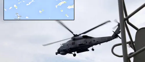 Un elicopter al Marinei Greciei s-a prăbușit în Marea Egee. Cei trei membri ai echipajului au murit
