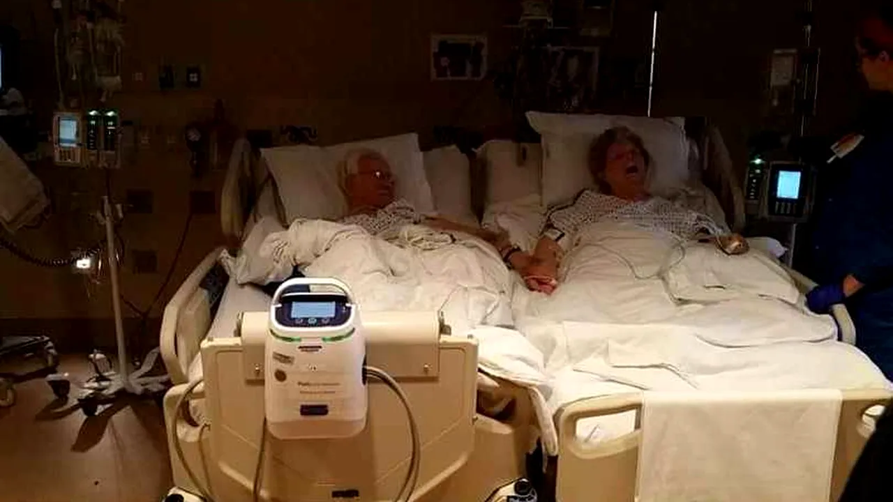 Imaginile care au impresionat o lume întreagă. Ce au făcut acești bunici căsătoriți de 64 de ani când au simțit că sfârșitul e aproape