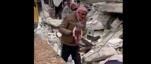 VIDEO | O femeie a dat NAȘTERE sub dărâmăturile din Alep! Nou-născutul a fost salvat, însă mămica s-a stins din viață
