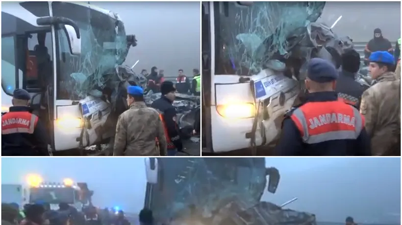 VIDEO | ACCIDENT cu 11 morți și peste 50 de răniți pe o autostradă din Turcia