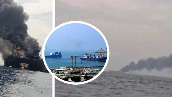 Două petroliere grecești, atacate cu rachete în Strâmtoarea Ormuz, în timp ce conflictul dintre SUA și Iran escaladează. Un petrolier arde în derivă