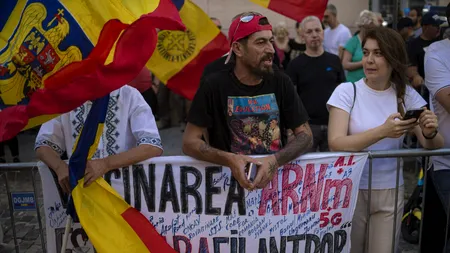 Jandarmeria Capitalei, despre protestul de la Ministerul Sănătății: „Organizatorul a îndemnat participanţii să pătrundă în interiorul instituției”