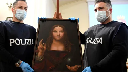 Poliția a recuperat dintr-un apartament din Napoli o copie după „Salvator Mundi”, cel mai scump tablou din lume
