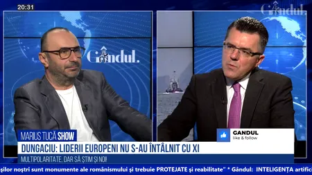 VIDEO | Dan Dungaciu, analist de politică externă: „China nu are încredere în Occident. Crede că ar putea deveni următoarea victimă”