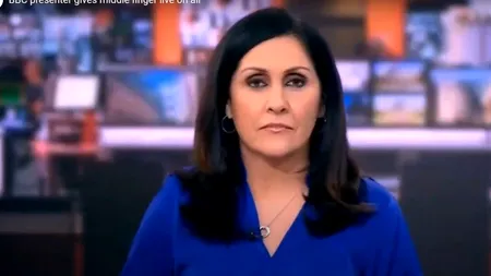 VIDEO | O celebră prezentatoare BBC, gesturi OBSCENE, în direct la TV