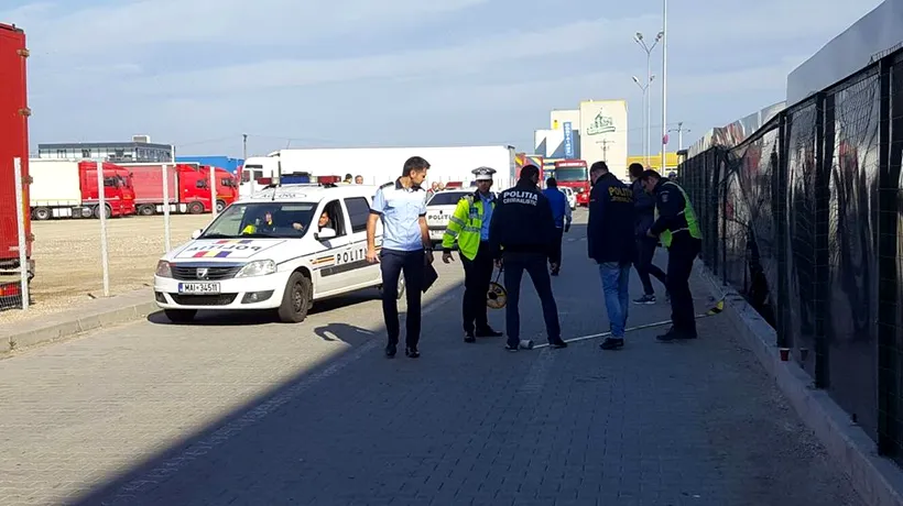 Accident de muncă groaznic: un șofer din Pitești și-a spulberat cinci colegi în curtea instituției, o femeie a murit pe loc