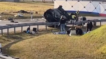 Șapte imigranți morți pe o autostradă din Bavaria. Microbuzul burdușit cu fugari a ieșit în decor fiind urmărit de poliția germană