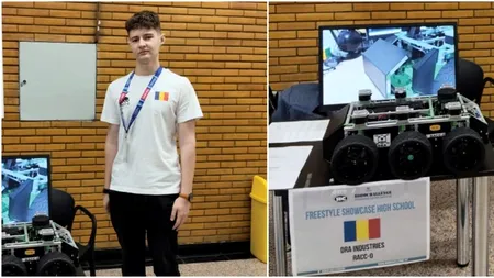 Geniu al roboticii la numai 17 ani. A luat premiul întâi la nivel internațional pentru o invenție care poate salva vieți